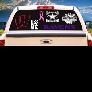 WARNING: Custom Decals / Window Decals (2pk)